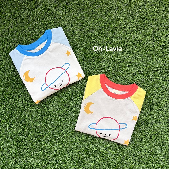 Oh lavie - Korean Children Fashion - #kidsstore - Space Star Raglan Tee - 4