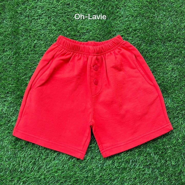 Oh lavie - Korean Children Fashion - #littlefashionista - Button Shorts - 3