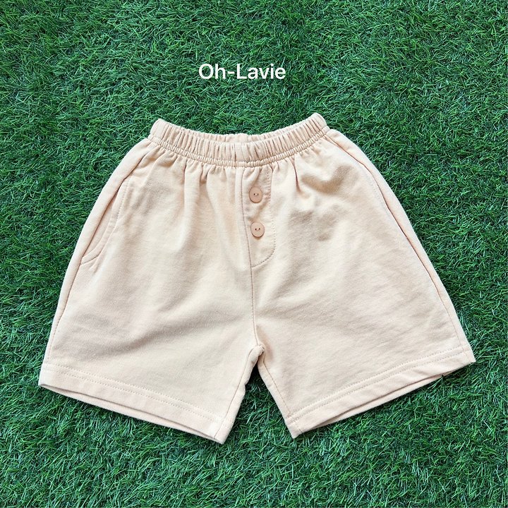 Oh lavie - Korean Children Fashion - #littlefashionista - Button Shorts - 4