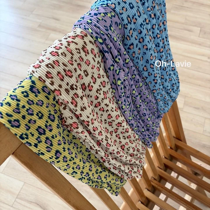 Oh lavie - Korean Children Fashion - #minifashionista - Leopard Pleats Jogger Pants