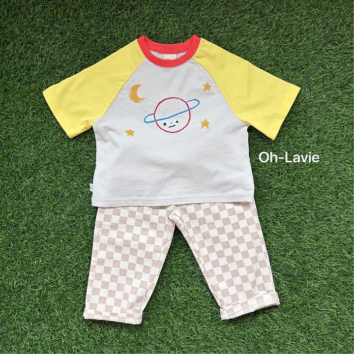 Oh lavie - Korean Children Fashion - #minifashionista - Space Star Raglan Tee - 8