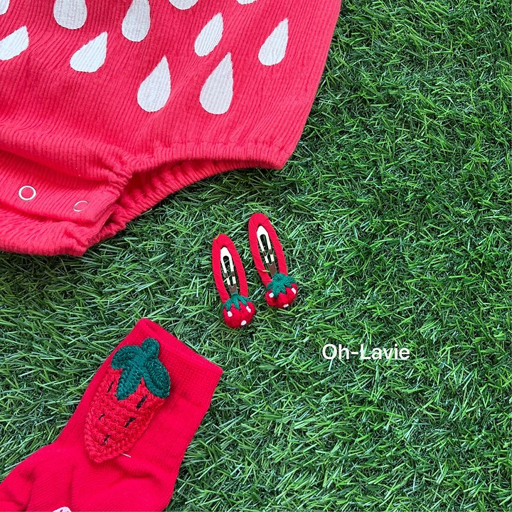 Oh lavie - Korean Children Fashion - #stylishchildhood - Strawberry Snap Hairpin - 7