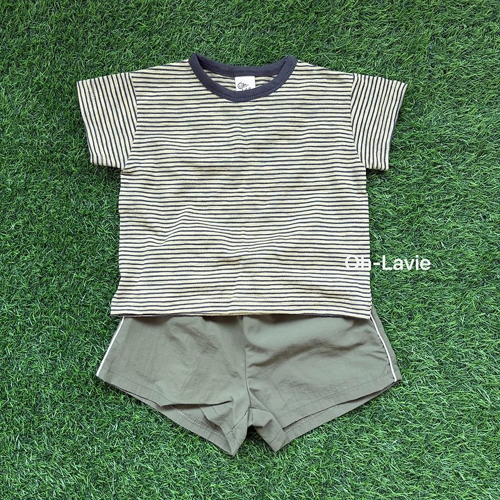 Oh lavie - Korean Children Fashion - #toddlerclothing - Mini Striped Short Sleeve Tee - 10