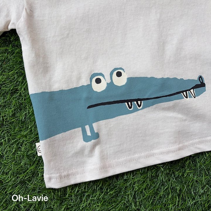 Oh lavie - Korean Children Fashion - #toddlerclothing - Roar Short Sleeve Tee - 5