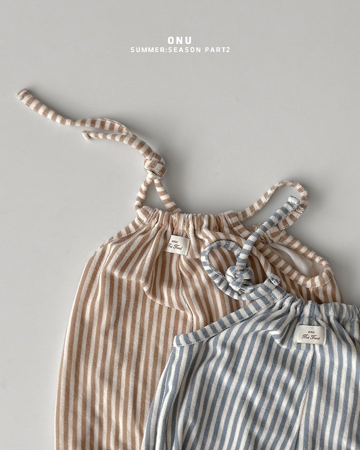 Onu - Korean Baby Fashion - #babyboutique - Stripe Beach Suit - 5