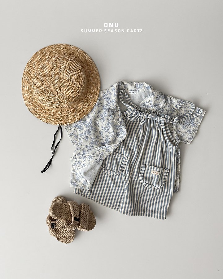 Onu - Korean Baby Fashion - #babyclothing - Stripe Beach Suit - 8