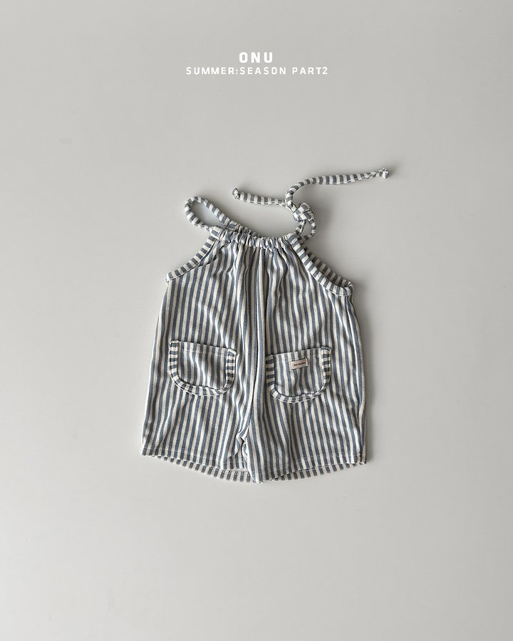 Onu - Korean Baby Fashion - #onlinebabyboutique - Stripe Beach Suit - 3