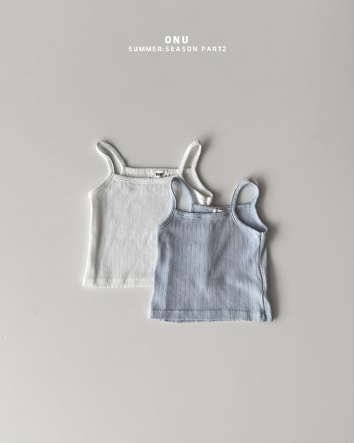 Onu - Korean Children Fashion - #childofig - Ribbed Strap Sleeveless