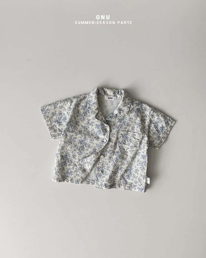Onu - Korean Children Fashion - #fashionkids - Flower Beach Shirt