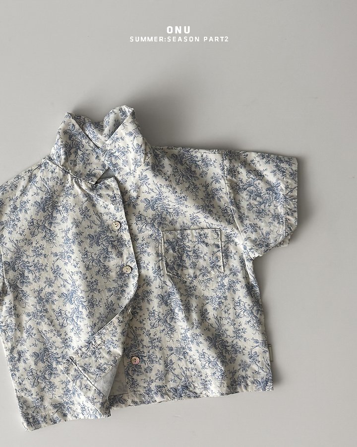 Onu - Korean Children Fashion - #kidsstore - Flower Beach Shirt - 3
