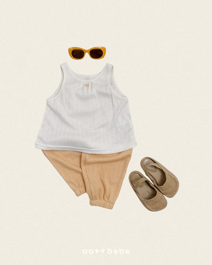 Oott Bebe - Korean Children Fashion - #childrensboutique - Aurora Summer Sleeveless Set - 8