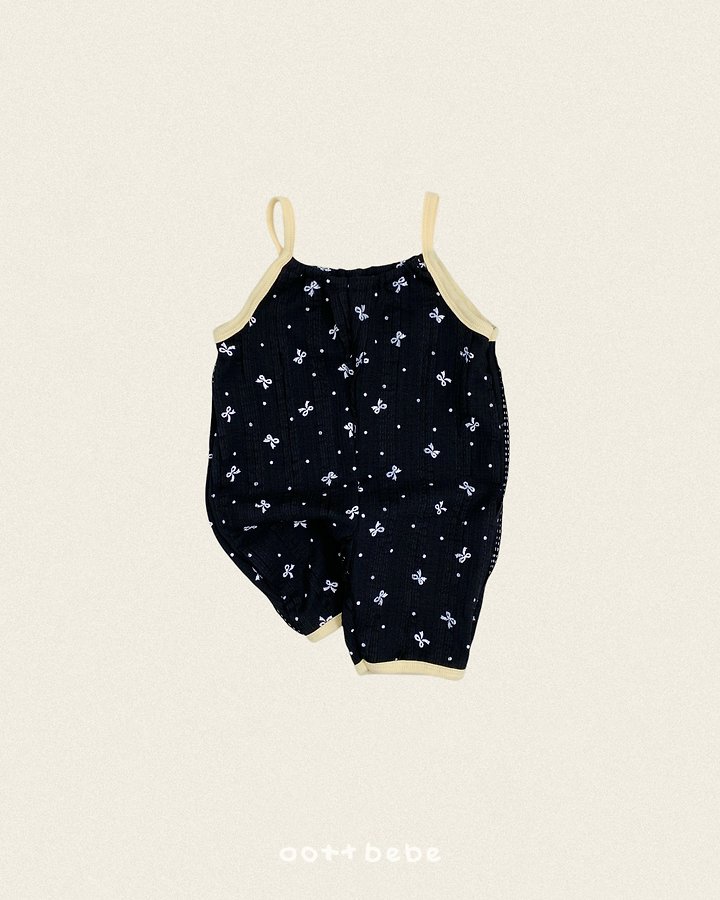 Oott Bebe - Korean Children Fashion - #childrensboutique - Ribbon Lace Overall - 3