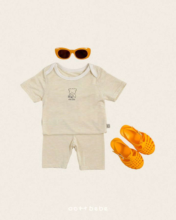 Oott Bebe - Korean Children Fashion - #designkidswear - Chewy Stripe Easywear - 10