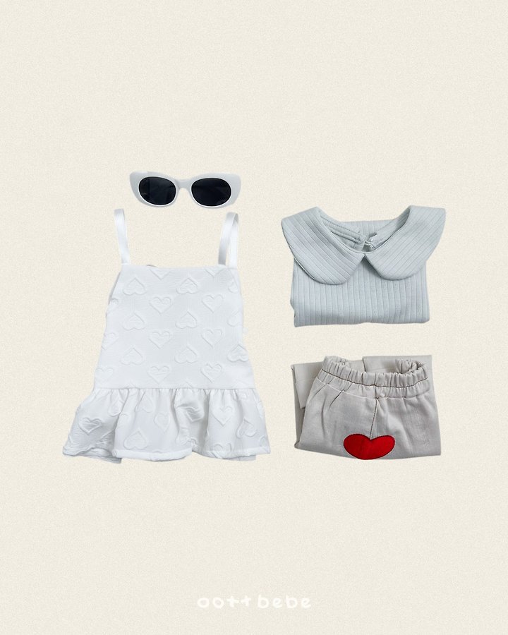 Oott Bebe - Korean Children Fashion - #designkidswear - Heart Bustier - 6