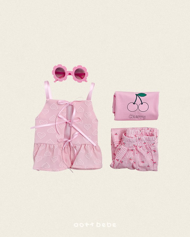 Oott Bebe - Korean Children Fashion - #fashionkids - Heart Bustier - 8
