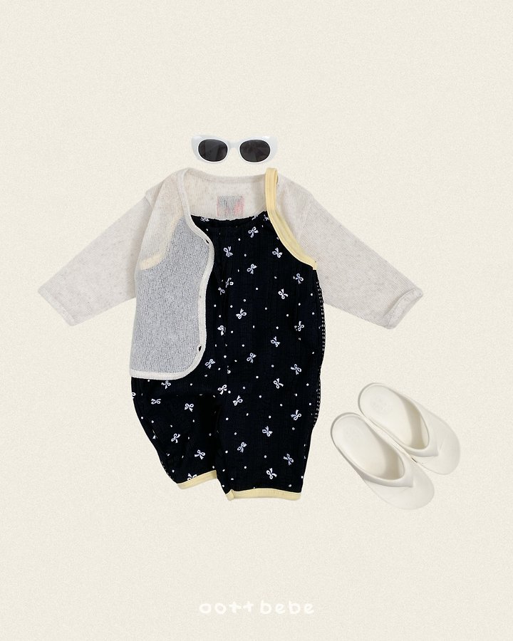 Oott Bebe - Korean Children Fashion - #fashionkids - Ribbon Lace Overall - 6