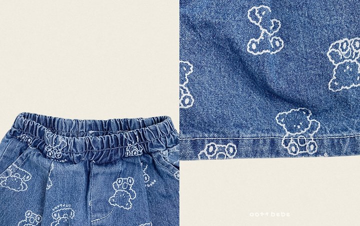 Oott Bebe - Korean Children Fashion - #fashionkids - Otti Denim Pants - 5