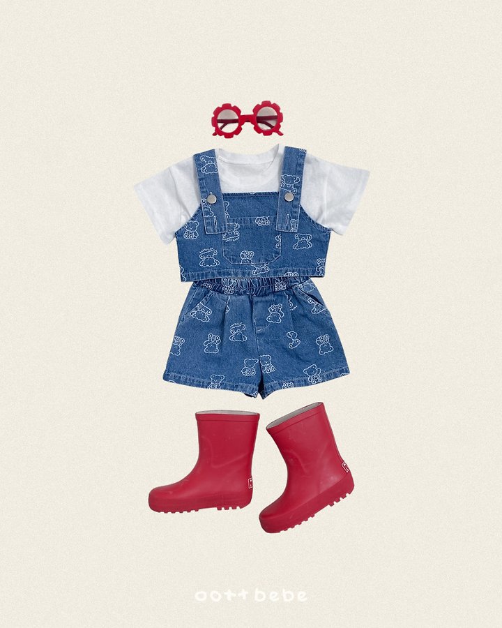 Oott Bebe - Korean Children Fashion - #kidsshorts - Otti Denim Pants - 6