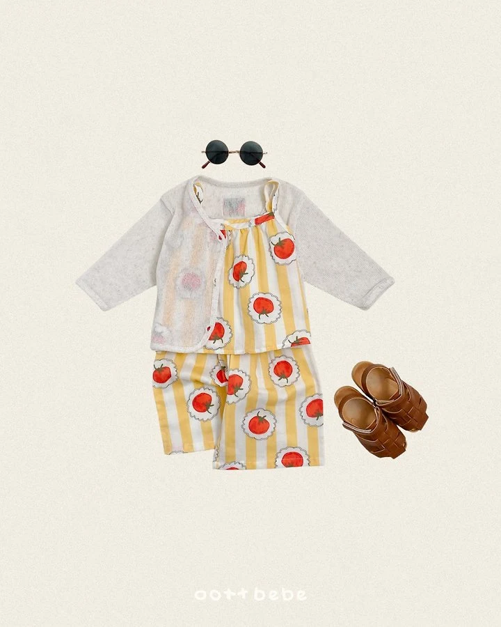 Oott Bebe - Korean Children Fashion - #kidsstore - Animal Crinkle Sleeveless Set - 3