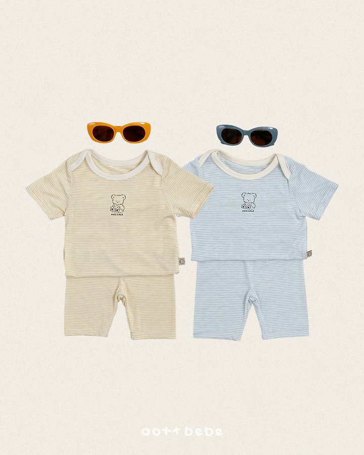 Oott Bebe - Korean Children Fashion - #littlefashionista - Chewy Stripe Easywear
