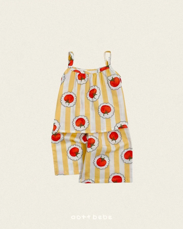 Oott Bebe - Korean Children Fashion - #littlefashionista - Animal Crinkle Sleeveless Set - 6