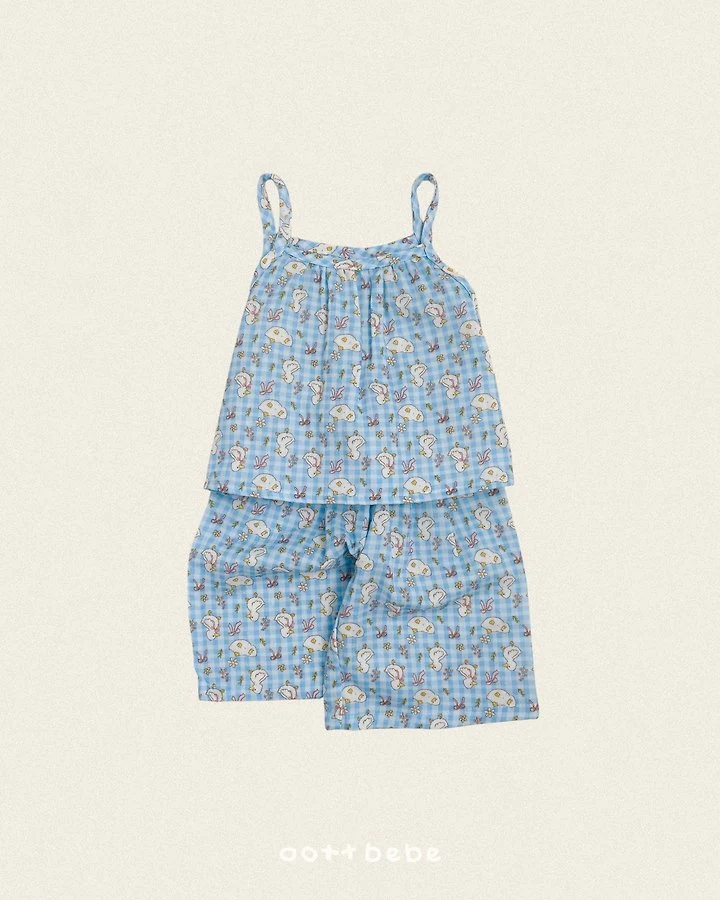 Oott Bebe - Korean Children Fashion - #magicofchildhood - Animal Crinkle Sleeveless Set - 7