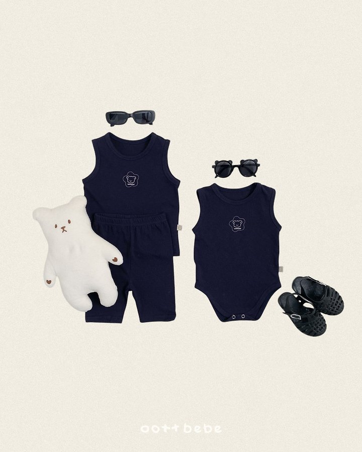 Oott Bebe - Korean Children Fashion - #magicofchildhood - Cotton Pure Sleeveless Easywear - 5