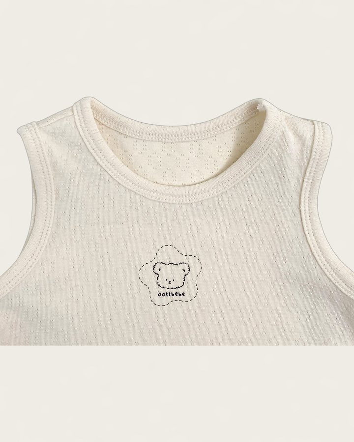 Oott Bebe - Korean Children Fashion - #minifashionista - Cotton Pure Sleeveless Easywear - 6