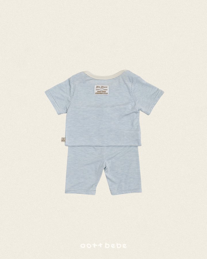 Oott Bebe - Korean Children Fashion - #minifashionista - Chewy Stripe Easywear - 4