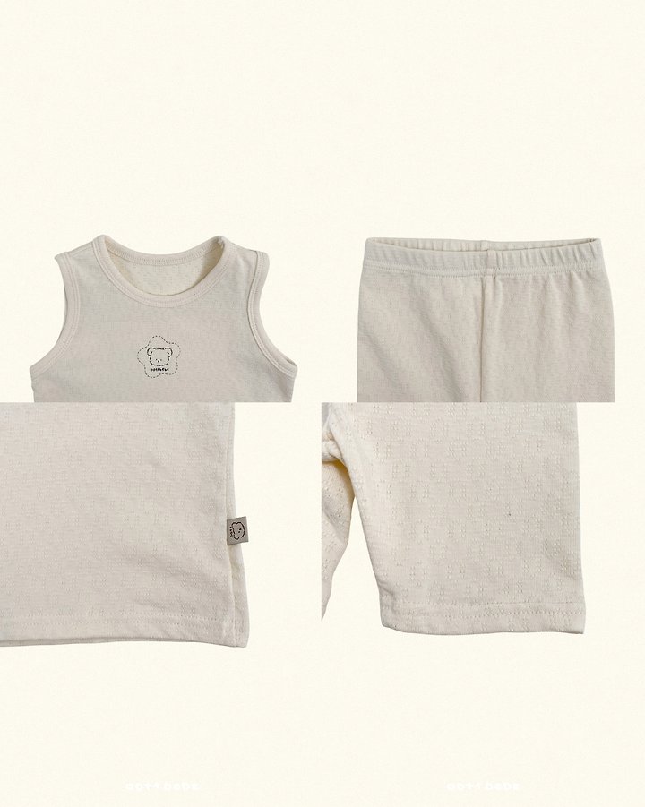Oott Bebe - Korean Children Fashion - #prettylittlegirls - Cotton Pure Sleeveless Easywear - 7