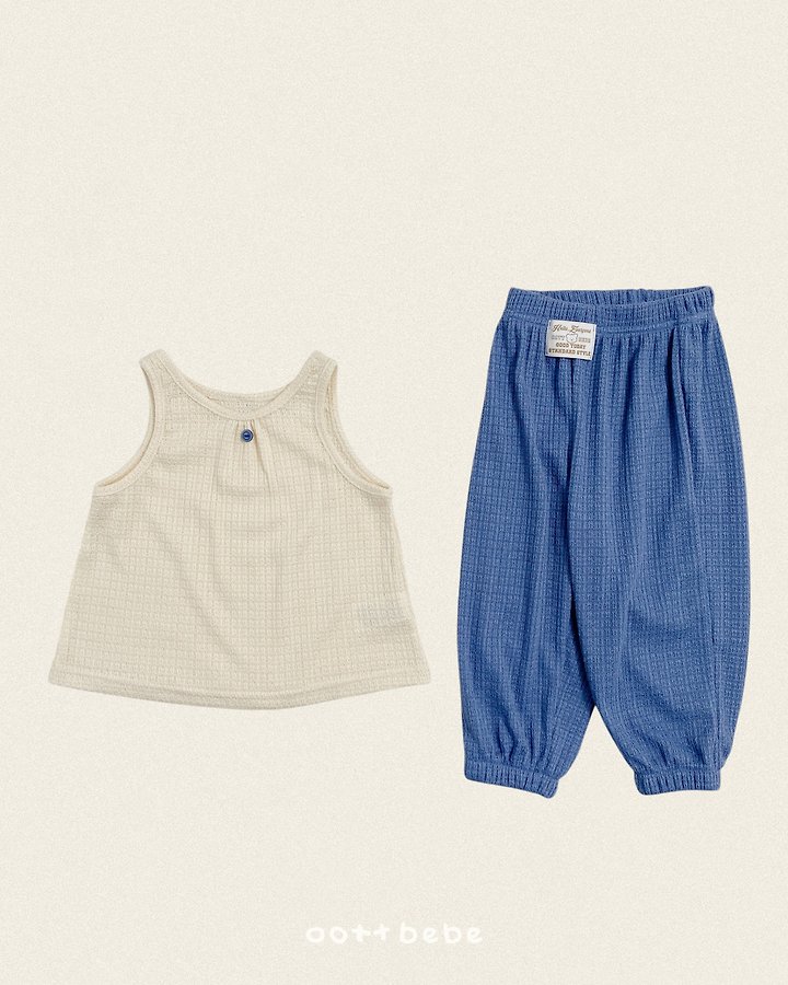 Oott Bebe - Korean Children Fashion - #stylishchildhood - Aurora Summer Sleeveless Set - 6