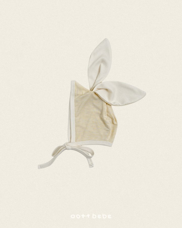 Oott Bebe - Korean Children Fashion - #toddlerclothing - Chewy Stripe Suit Bonnet Set - 10