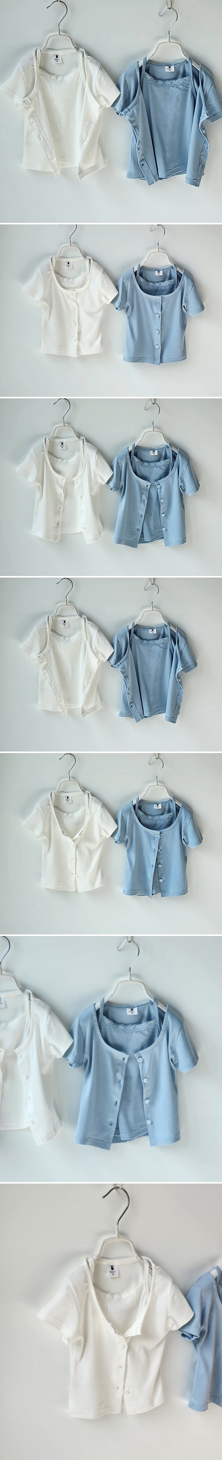 Ossi'i - Korean Children Fashion - #littlefashionista - Double Cardigan Tee