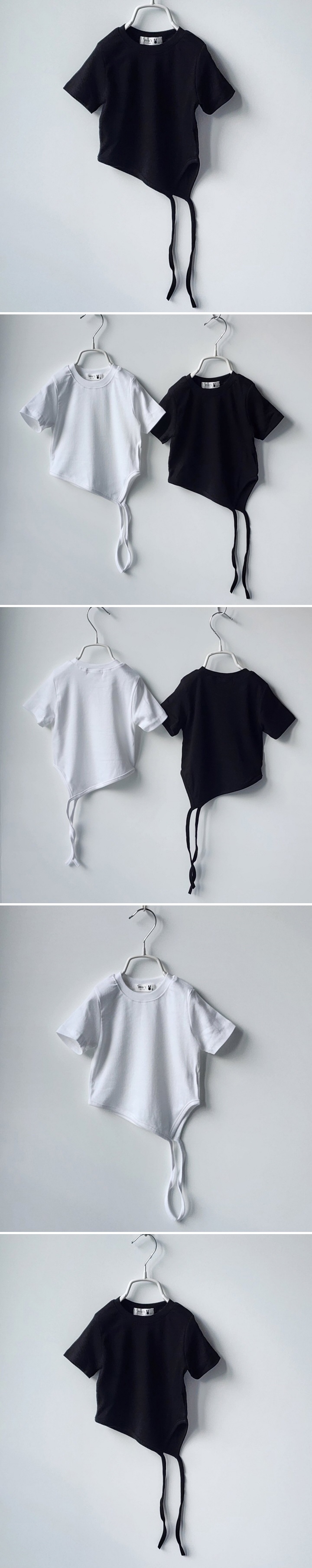 Ossi'i - Korean Children Fashion - #magicofchildhood - Unbalanced Strap Tee