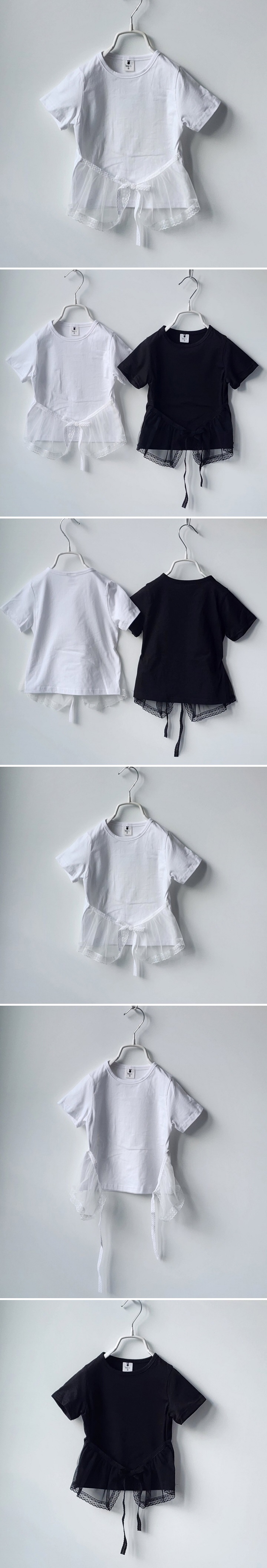 Ossi'i - Korean Children Fashion - #prettylittlegirls - Mesh Frill Tee