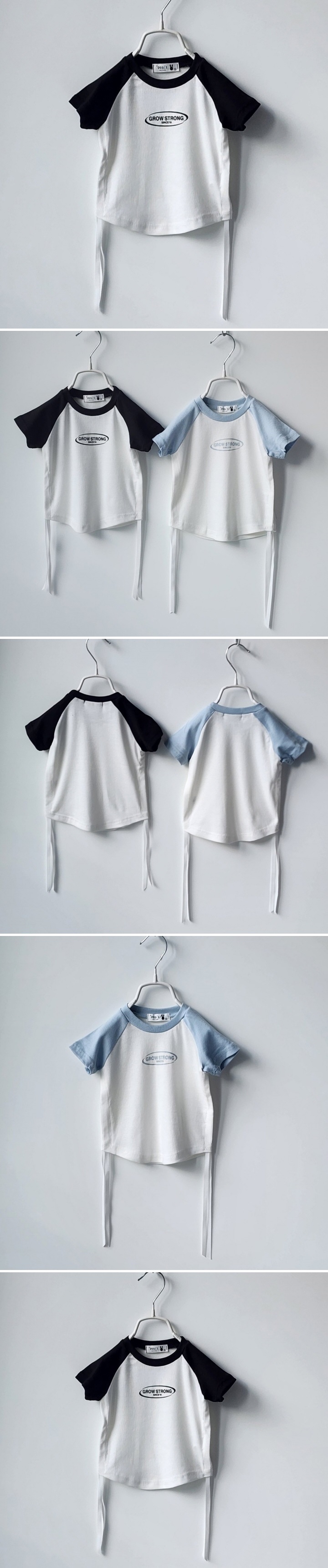 Ossi'i - Korean Children Fashion - #toddlerclothing - Raglan Strap Tee