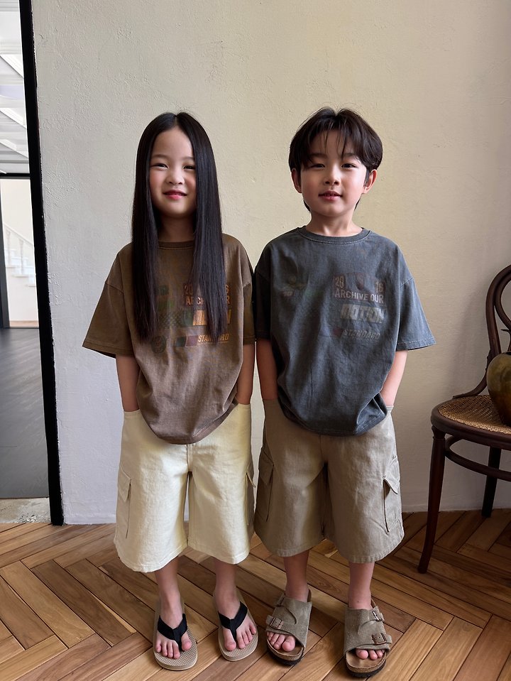 Our - Korean Children Fashion - #childofig - Sand Bermuda Cargo Pants - 6