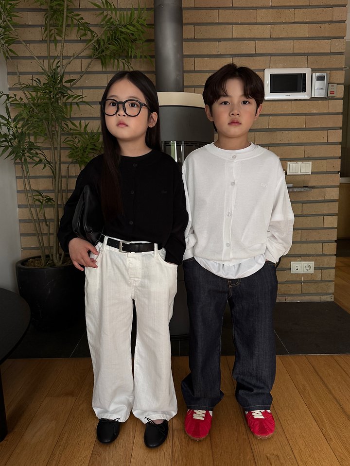 Our - Korean Children Fashion - #childofig - Plain Cardigan - 8
