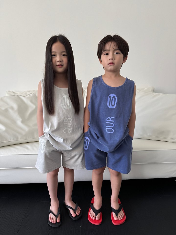 Our - Korean Children Fashion - #childofig - Ten Washed Sleeveless Set - 4