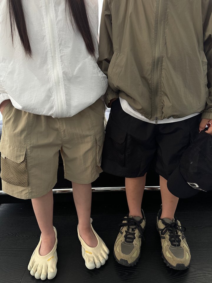 Our - Korean Children Fashion - #childofig - Net Cargo Pants