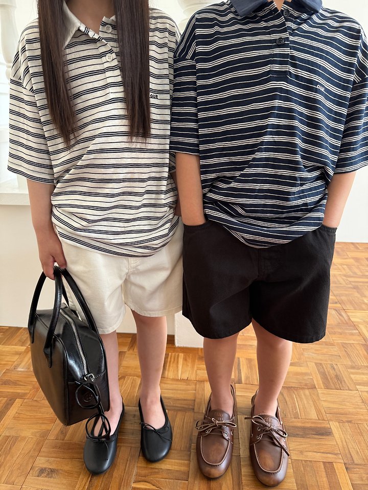 Our - Korean Children Fashion - #childofig - Like ST Collar Tee - 8