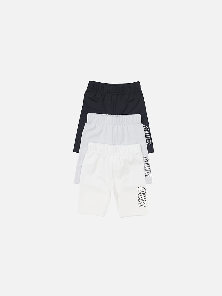 Our - Korean Children Fashion - #childofig - Logo Biker Leggings - 5