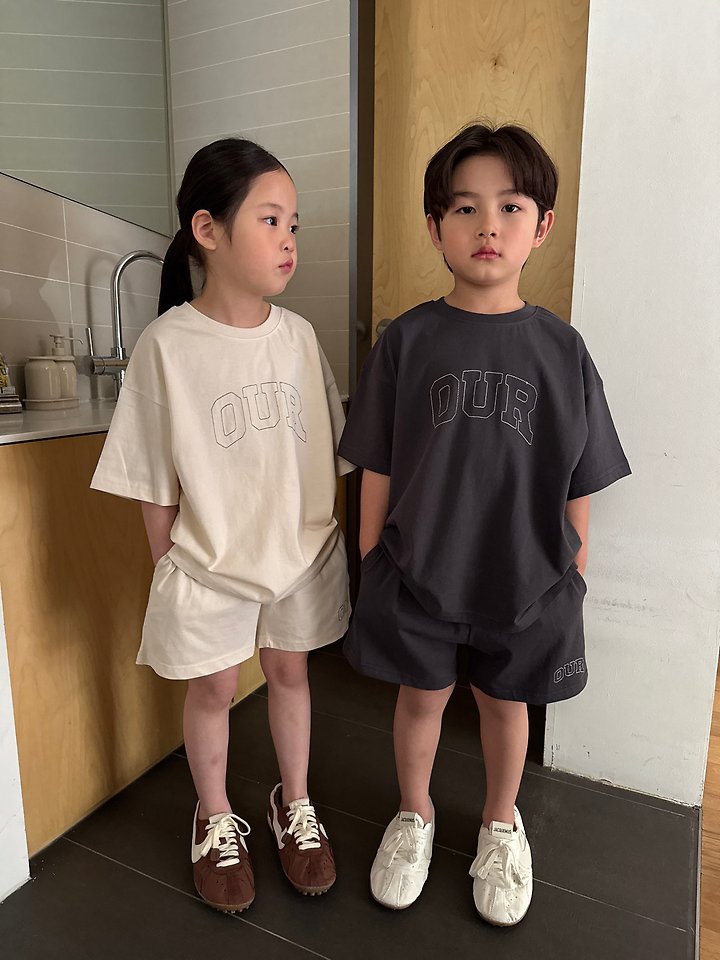 Our - Korean Children Fashion - #childrensboutique - Stitch Logo Set - 3