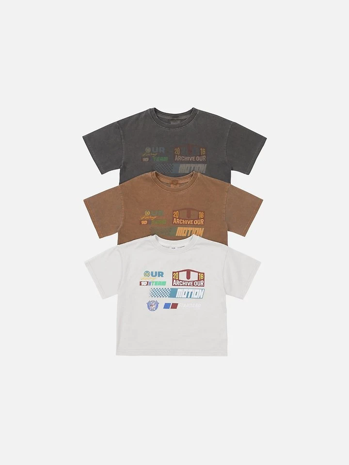 Our - Korean Children Fashion - #childrensboutique - Team Our Washed Tee