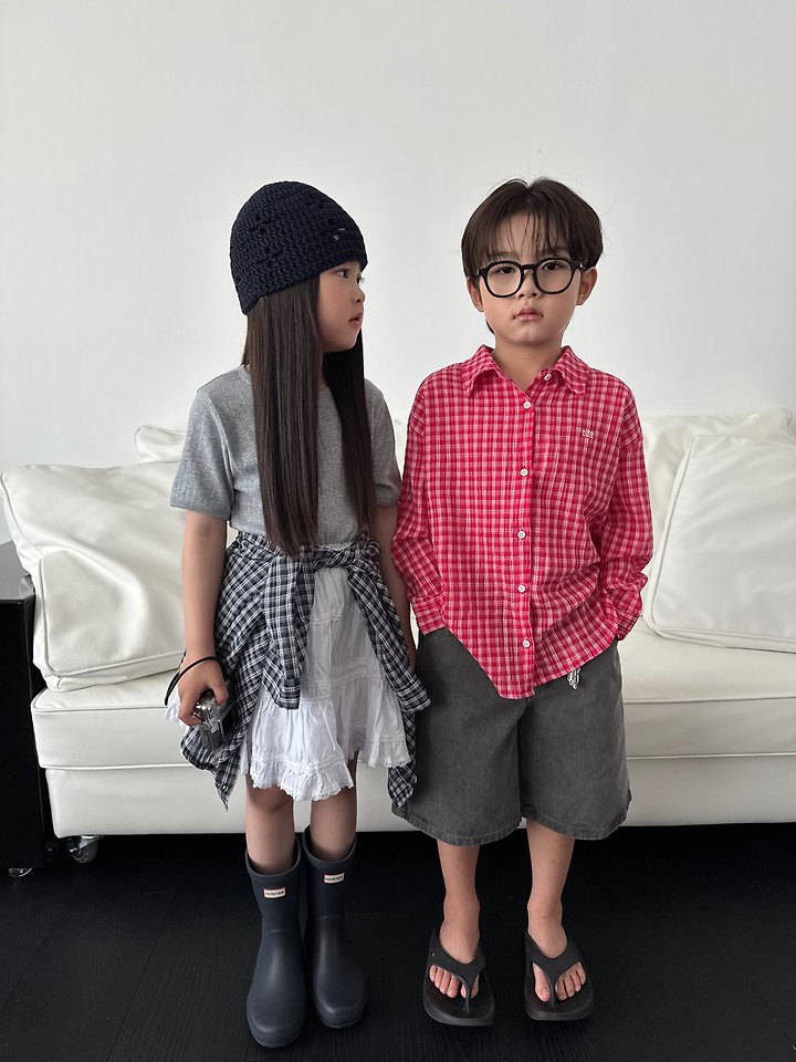 Our - Korean Children Fashion - #childrensboutique - Carrot Ribbed Tee - 12