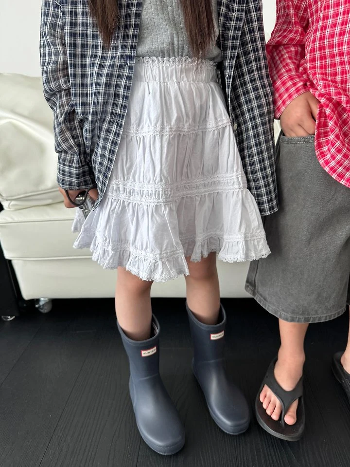 Our - Korean Children Fashion - #designkidswear - Sugar Lace Skirt - 5