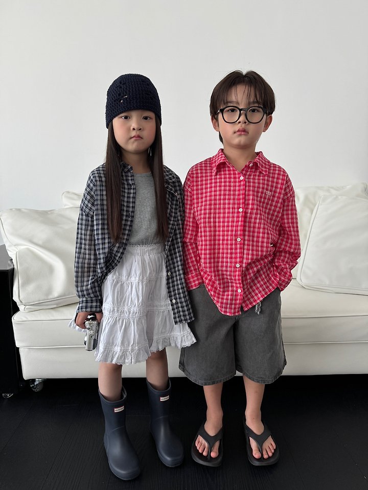 Our - Korean Children Fashion - #designkidswear - Check Shirt - 10
