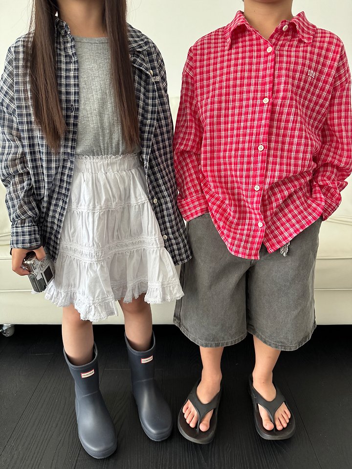Our - Korean Children Fashion - #discoveringself - Check Shirt - 11