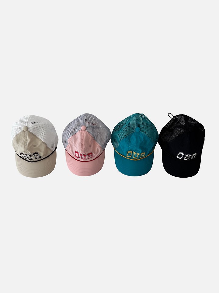 Our - Korean Children Fashion - #discoveringself - Rope Mesh Ball Cap