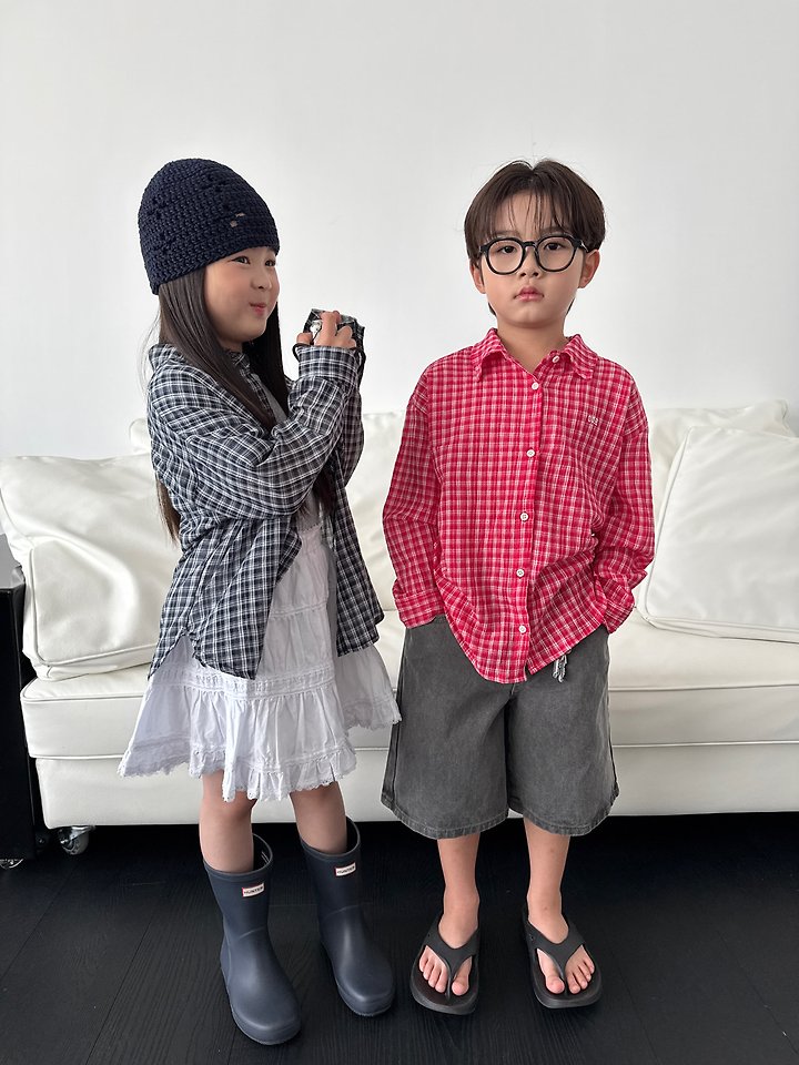 Our - Korean Children Fashion - #fashionkids - Check Shirt - 12